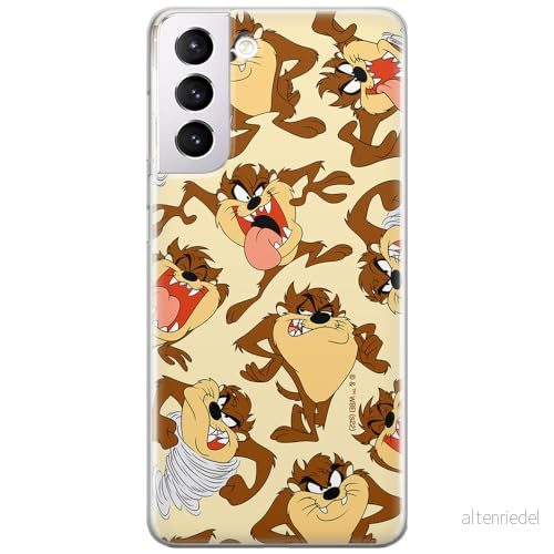 ERT GROUP mobiltelefonfodral för Samsung S21 originalt och officiellt licensierat Looney Tunes mönster Tasmanian 005 optimalt anpassad till formen på mobiltelefonen, fodral tillverkad av TPU plast 5905511621476