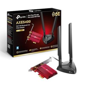 TP Link Archer TXE75E Wi Fi 6E WLAN PCIe nätverkskort med Bluetooth 5.2, 5400 Mbps, WPA3, Inter chipset 2 avtagbara antenner, Win 11/10 4897098687383 TP Link Archer TXE75E Wi Fi 6E WLAN PCIe nätverkskort med Bluetooth 5.2, 5400 Mbps, WPA3, Inter chipset 2 avtagbara antenner, Win 11/10 4897098687383
