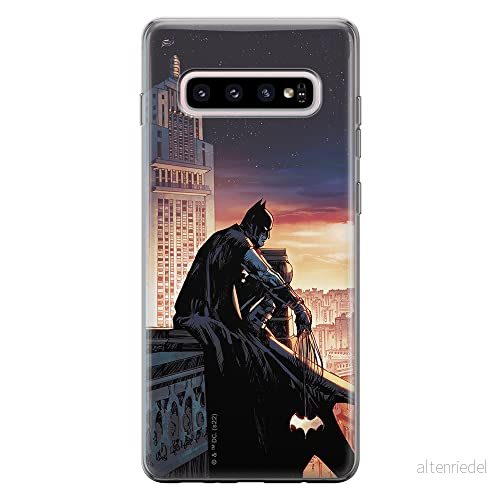 ERT GROUP mobiltelefonfodral för Samsung S10 PLUS originalt och officiellt licensierat DC mönster Batman 060 optimalt anpassad till formen på mobiltelefonen, fodral tillverkad av TPU plast 5905131532312