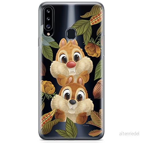 ERT GROUP mobiltelefonfodral för Samsung A20S originalt och officiellt licensierat Disney mönster Chip & Dale 002 optimalt anpassad till formen på mobiltelefonen, gedeeltelijk transparant 5904805441226
