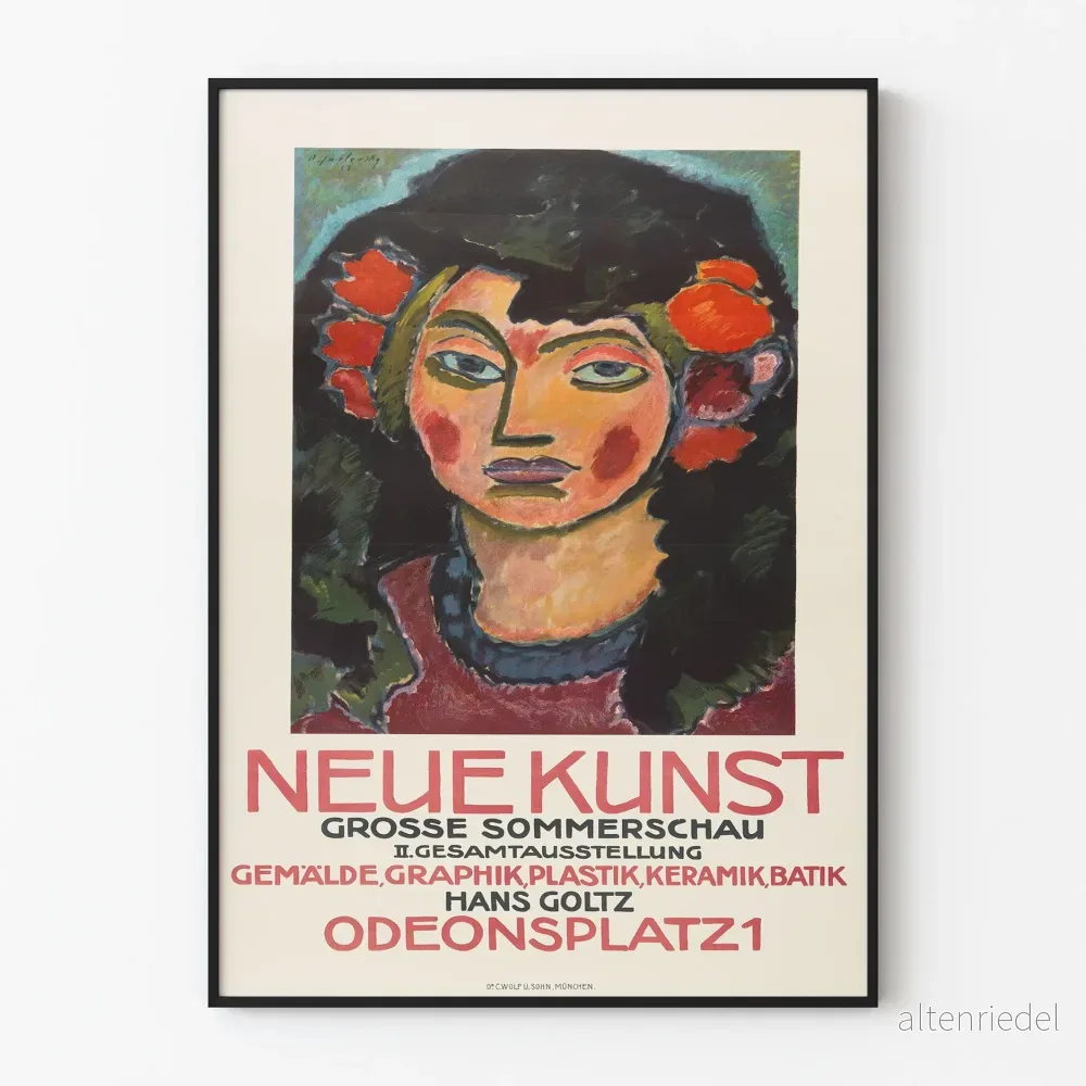 Poster Neue Kunst – Utställning av modern konst i München Poster Neue Kunst – Utställning av modern konst i München