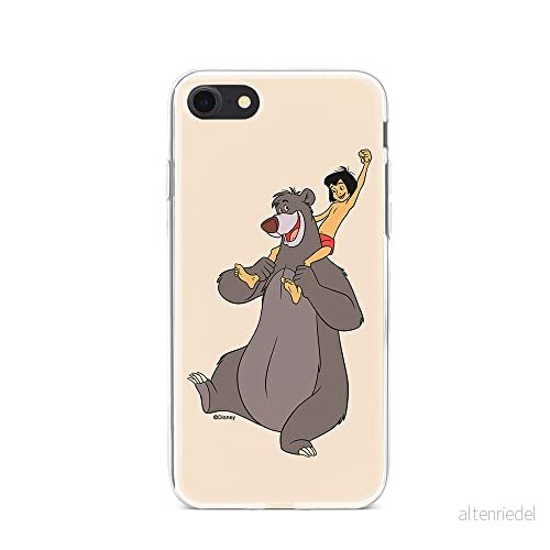 ERT GROUP mobiltelefonfodral för Iphone 7/8/ SE 2/ 3 originalt och officiellt licensierat Disney mönster Jungle Book 002 anpassad till formen på mobiltelefonen, fodral tillverkad av TPU plast 5905131195654