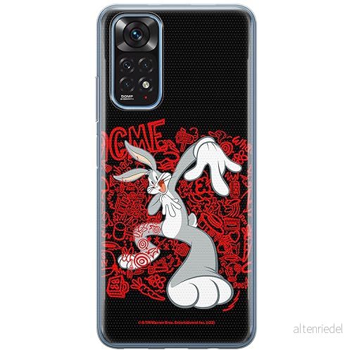ERT GROUP mobiltelefonfodral för Xiaomi REDMI NOTE 11T/ 11S 5G/ POCO M4 PRO 5G originalt och officiellt licensierat Looney Tunes mönster Bugs 018, fodral tillverkad av TPU plast 5905795082093