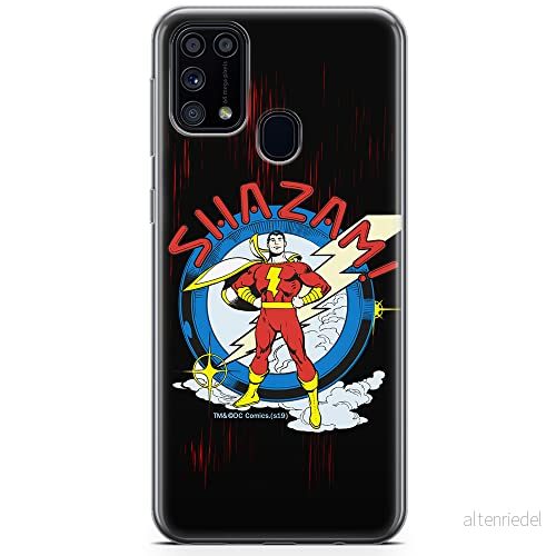 ERT GROUP mobiltelefonfodral för Samsung M31 originalt och officiellt licensierat DC mönster Shazam 003 optimalt anpassad till formen på mobiltelefonen, fodral tillverkad av TPU plast 5904805482175