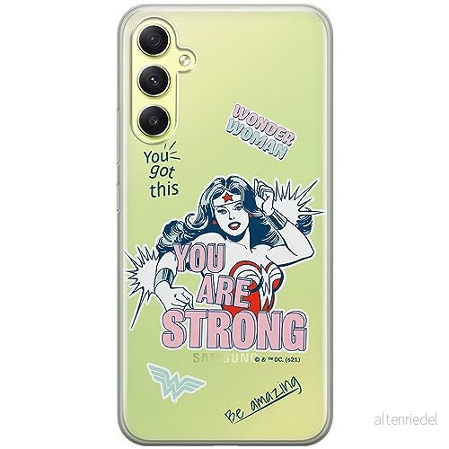 ERT GROUP mobiltelefonfodral för Samsung A34 5G originalt och officiellt licensierat DC mönster Wonder Woman 025 optimalt anpassad till formen på mobiltelefonen, gedeeltelijk transparant 5905511783266