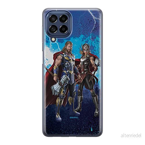 ERT GROUP mobiltelefonfodral för Samsung M53 5G originalt och officiellt licensierat Marvel mönster Thor 009 optimalt anpassad till formen på mobiltelefonen, fodral tillverkad av TPU plast 5905511386191