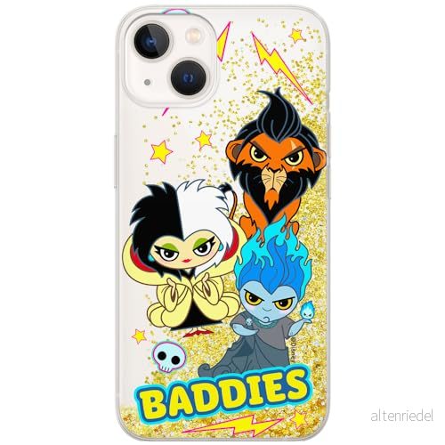 ERT GROUP mobiltelefonfodral för Apple Iphone 13 originalt och officiellt licensierat Disney mönster Villains 004 optimalt anpassad till formen på mobiltelefonen, med glitter overflow effekt 5905131379733