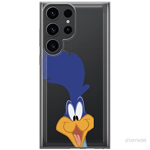 ERT GROUP mobiltelefonfodral för Samsung S23 ULTRA originalt och officiellt licensierat Looney Tunes mönster Road Runner 001 optimalt anpassad till formen på mobiltelefonen, gedeeltelijk transparant 5905511465568