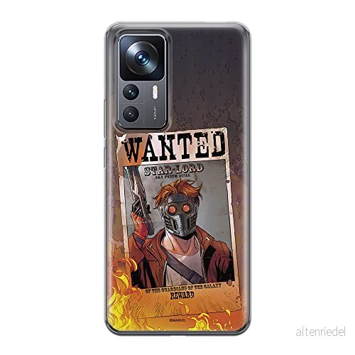 ERT GROUP mobiltelefonfodral för Xiaomi 12T/12T pro/K50 Ultra originalt och officiellt licensierat Marvel mönster Star Lord 001 anpassad till formen på mobiltelefonen, fodral tillverkad av TPU plast 5905511578077