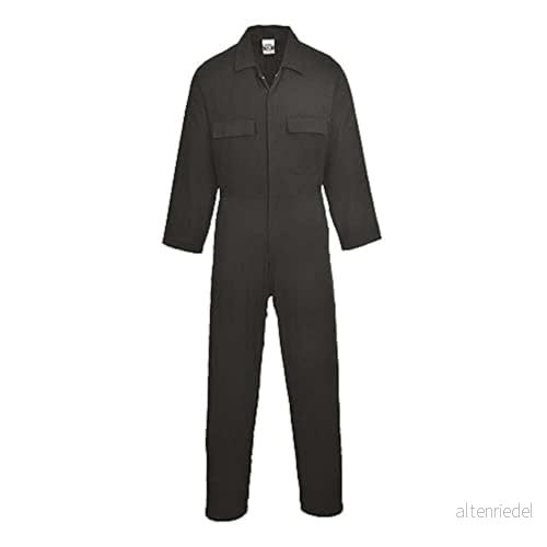 Portwest Euro Cotton Jumpsuit, storlek XL, färg svart, S998BKRXL, 1 st 5036108245741