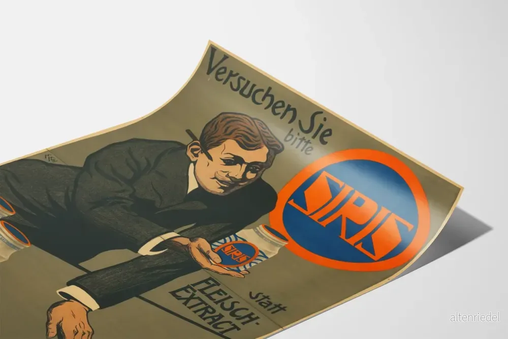 Vintage reklamposter för Siris köttextrakt - Bild 3