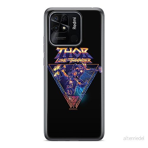 ERT GROUP mobiltelefonfodral för Xiaomi REDMI 10C originalt och officiellt licensierat Marvel mönster Thor 003 optimalt anpassad till formen på mobiltelefonen, fodral tillverkad av TPU plast 5905511545376