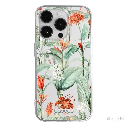 ERT GROUP mobiltelefonfodral för Apple Iphone 14 PRO originalt och officiellt licensierat Babaco mönster Flowers 048 optimalt anpassad till formen på mobiltelefonen, gedeeltelijk transparant 5905131919410
