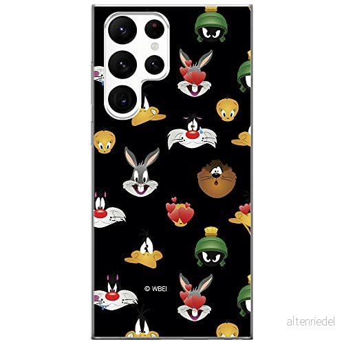 ERT GROUP mobiltelefonfodral för Samsung S22 ULTRA originalt och officiellt licensierat Looney Tunes mönster 007 optimalt anpassad till formen på mobiltelefonen, fodral tillverkad av TPU plast 5904805282751