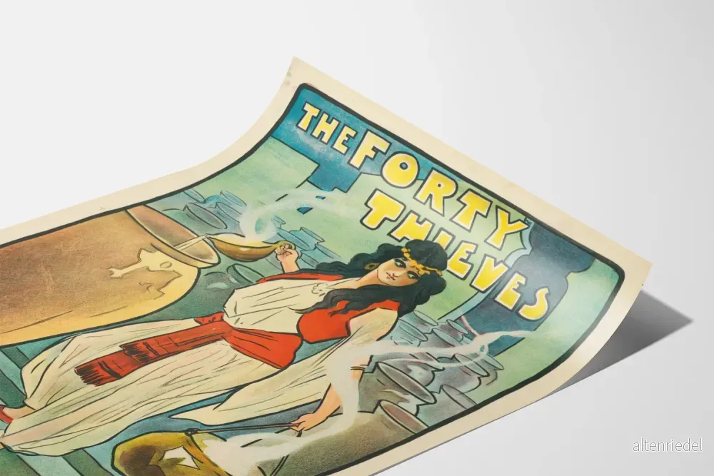 Vintageposter The Forty Thieves - Retro Väggdekoration - Bild 3