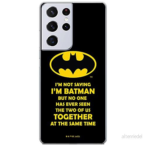ERT GROUP mobiltelefonfodral för Samsung S21 ULTRA originalt och officiellt licensierat DC mönster Batman 053 optimalt anpassad till formen på mobiltelefonen, fodral tillverkad av TPU plast 5905131552068