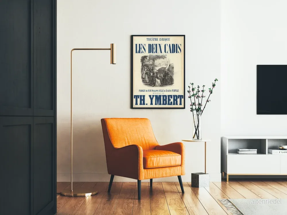 Vintageaffisch Teater Lyrique Les Deux Cadis - Bild 2