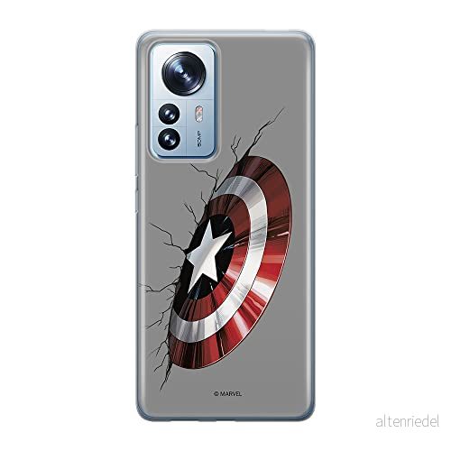 ERT GROUP mobiltelefonfodral för Xiaomi 12 PRO originalt och officiellt licensierat Marvel mönster Captain America 023 anpassad till formen på mobiltelefonen, fodral tillverkad av TPU plast 5905511522261