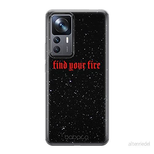 ERT GROUP mobiltelefonfodral för Xiaomi 12T/12T pro/K50 Ultra originalt och officiellt licensierat Babaco mönster Find your fire 002, fodral tillverkad av TPU plast 5905511582647