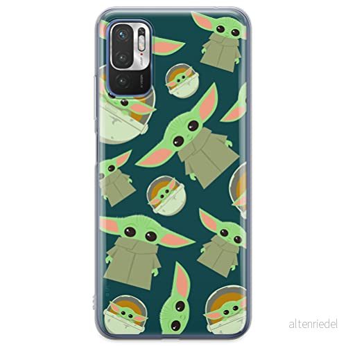 ERT GROUP mobiltelefonfodral för Xiaomi REDMI NOTE 10 5G / POCO M3 PRO originalt och officiellt licensierat Star Wars mönster Baby Yoda 006, fodral tillverkad av TPU plast 5904805612343
