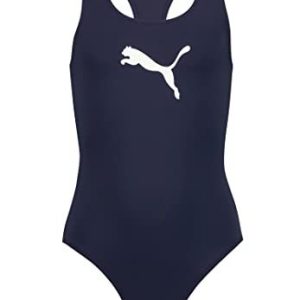 Puma SWIM Girls Racerback Swimsuit Baddräkt Marinblå 8720245471268 Puma SWIM Girls Racerback Swimsuit Baddräkt Marinblå 8720245471268