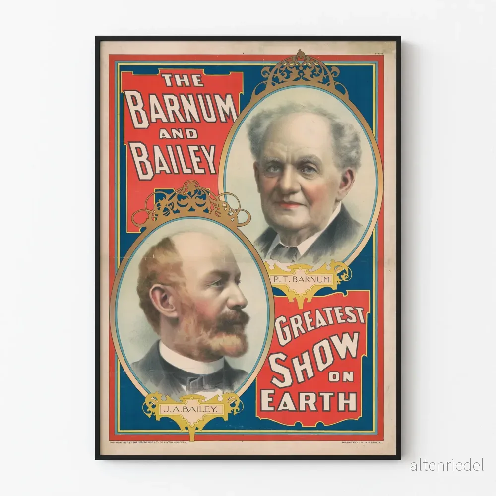 Vintageposter Barnum and Bailey Greatest Show on Earth