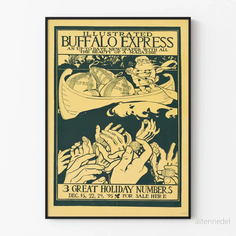 Vintageposter Buffalo Express Semesternummer 1895
