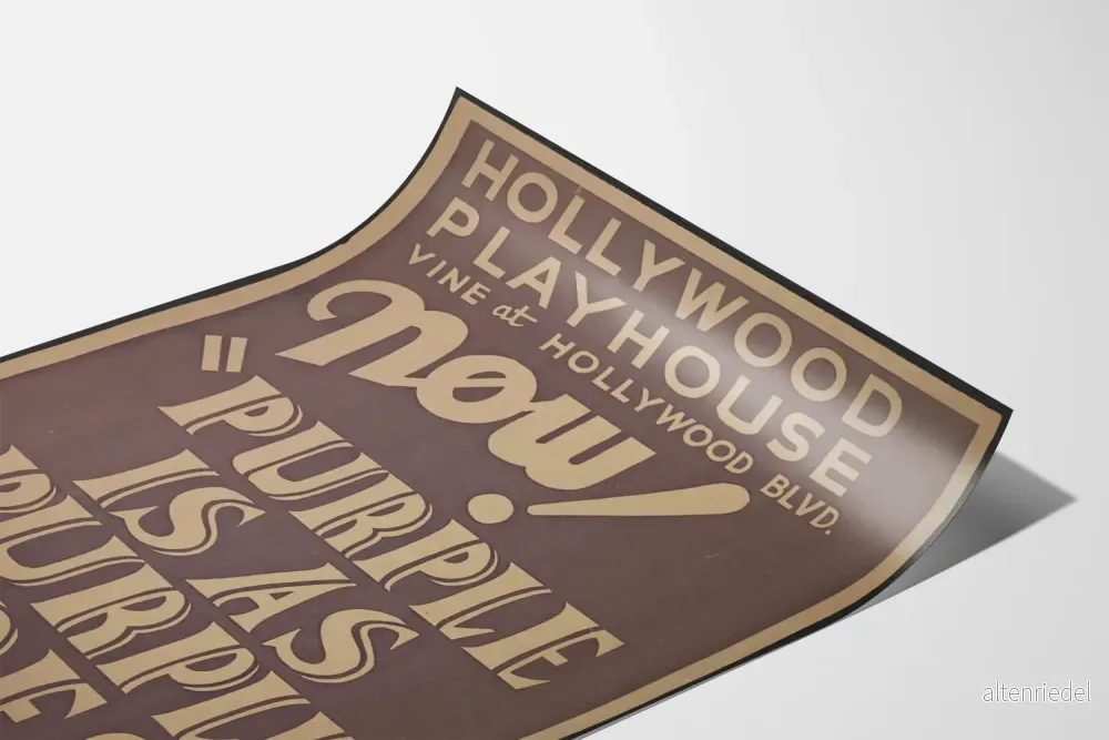Vintageposter Lila är som lila gör Hollywood Playhouse - Bild 3