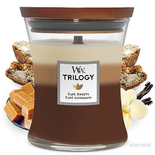 WoodWick Scented Candle Medium Trilogy Café Sweets 11 cm / ø 10 5038581054247