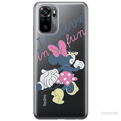 ERT GROUP mobiltelefonfodral för Xiaomi REDMI NOTE 10/ 10S originalt och officiellt licensierat Disney mönster Minnie 005 optimalt anpassad till formen på mobiltelefonen, gedeeltelijk transparant 5903537191690