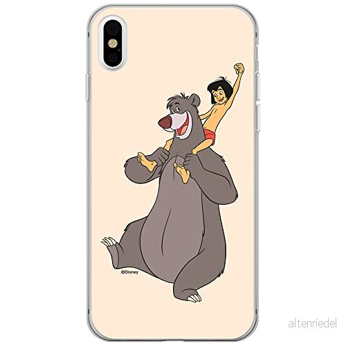 ERT GROUP mobiltelefonfodral för Iphone X/XS originalt och officiellt licensierat Disney mönster Jungle Book 002 optimalt anpassad till formen på mobiltelefonen, fodral tillverkad av TPU plast 5905131195647