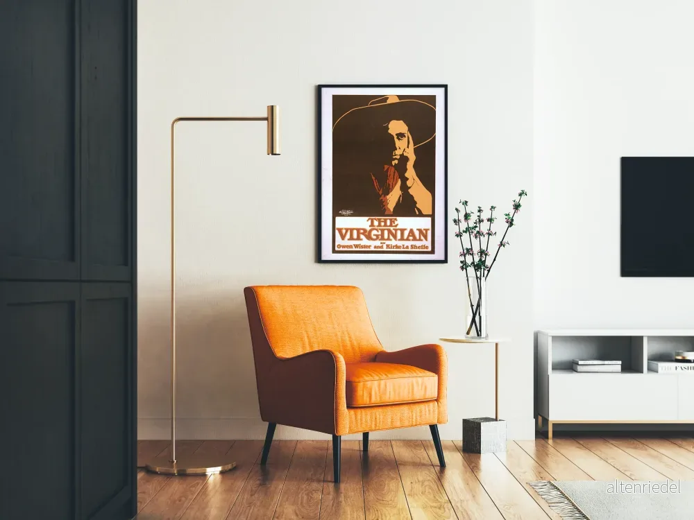 Vintage litterär poster av The Virginian av Owen Wister och Kirke La Shelle - Bild 2