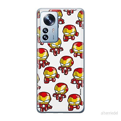 ERT GROUP mobiltelefonfodral för Xiaomi 12 / 12X originalt och officiellt licensierat Marvel mönster Iron Man 031 optimalt anpassad till formen på mobiltelefonen, fodral tillverkad av TPU plast 5905511487805