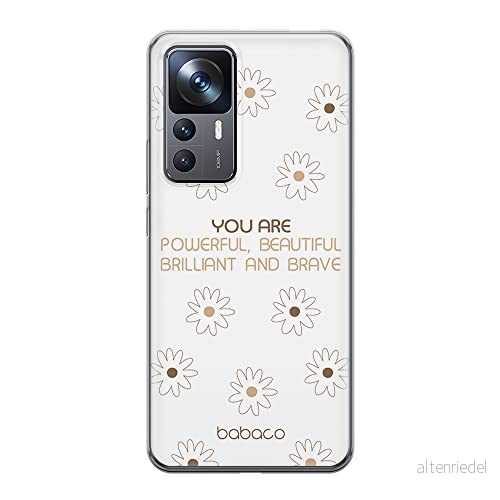ERT GROUP mobiltelefonfodral för Xiaomi 12T/12T pro/K50 Ultra originalt och officiellt licensierat Babaco mönster Positive vibes 003 anpassad till formen på mobiltelefonen, gedeeltelijk transparant 5905511585808