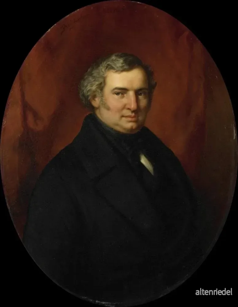 Målning av Hendrik André Cornelis Tierens, stadstjänsteman i Heusden - Bastiaan De Poorter | Konsttryck - Bild 2