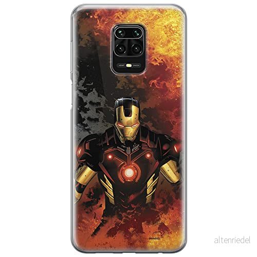 ERT GROUP mobiltelefonfodral för Xiaomi REDMI NOTE 9 PRO/ 9S originalt och officiellt licensierat Marvel mönster Iron Man 003 anpassad till formen på mobiltelefonen, fodral tillverkad av TPU plast 5903040321980