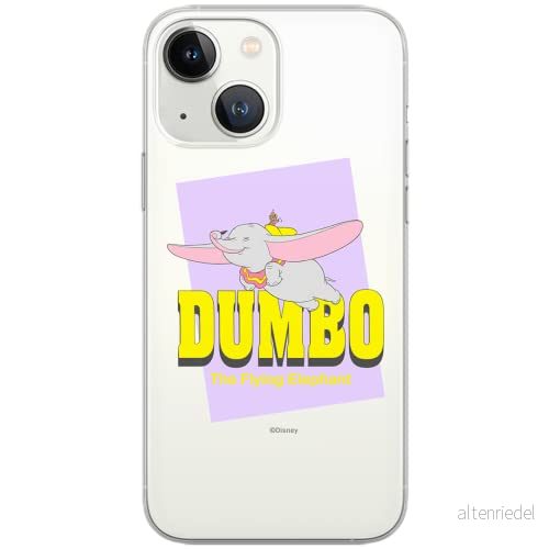 ERT GROUP mobiltelefonfodral för Iphone 13 MINI originalt och officiellt licensierat Disney mönster Dumbo 004 Vit optimalt anpassad till formen på mobiltelefonen, fodral tillverkad av TPU plast 5903932832259