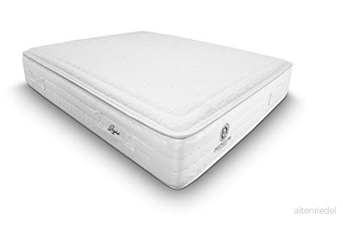 Duérmete Online Premium Leyre Pocket Springs Madrass + Visco Fasthet och anpassningsförmåga Höjd 30cm Thermoclima Tyg, Memory Skum, Vit, 105 x 180 8445355007076