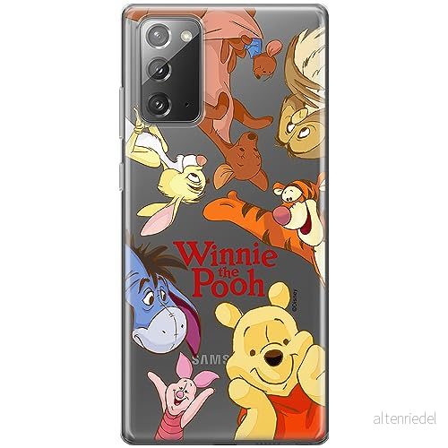 ERT GROUP mobiltelefonfodral för Samsung GALAXY NOTE 20 originalt och officiellt licensierat Disney mönster Winnie the Pooh & Friends 046, gedeeltelijk transparant 5905795043728