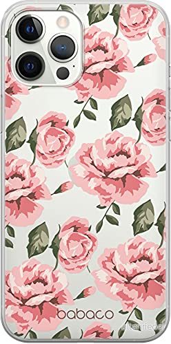 ERT GROUP mobiltelefonfodral för Apple Iphone 12 PRO MAX originalt och officiellt licensierat Babaco mönster Flowers 013 Vit optimalt anpassad till formen på mobiltelefonen, gedeeltelijk transparant 5903932610536