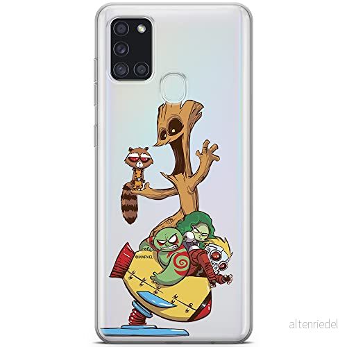 ERT GROUP mobiltelefonfodral för Samsung A21s originalt och officiellt licensierat Marvel mönster Guardians of the Galaxy 020 optimalt anpassad till formen på mobiltelefonen, gedeeltelijk transparant 5903040264034