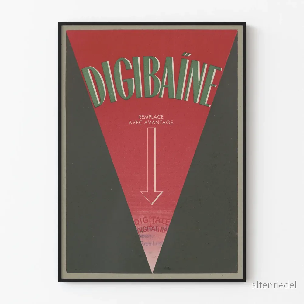 Vintage affisch Digibaïne design geometrisk Vintage affisch Digibaïne design geometrisk