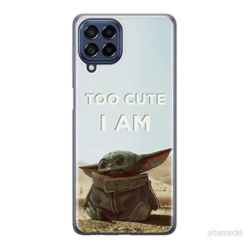 ERT GROUP mobiltelefonfodral för Samsung M33 5G originalt och officiellt licensierat Star Wars mönster Baby Yoda 004 optimalt anpassad till formen på mobiltelefonen, fodral tillverkad av TPU plast 5905511348267