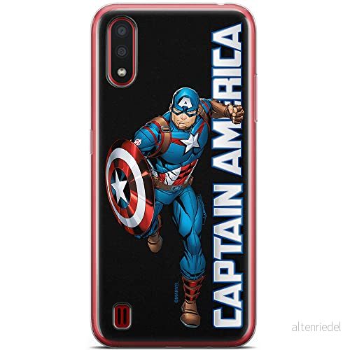 ERT GROUP mobiltelefonfodral för Samsung A01 originalt och officiellt licensierat Marvel mönster Captain America 030 optimalt anpassad till formen på mobiltelefonen, fodral tillverkad av TPU plast 5904805322419