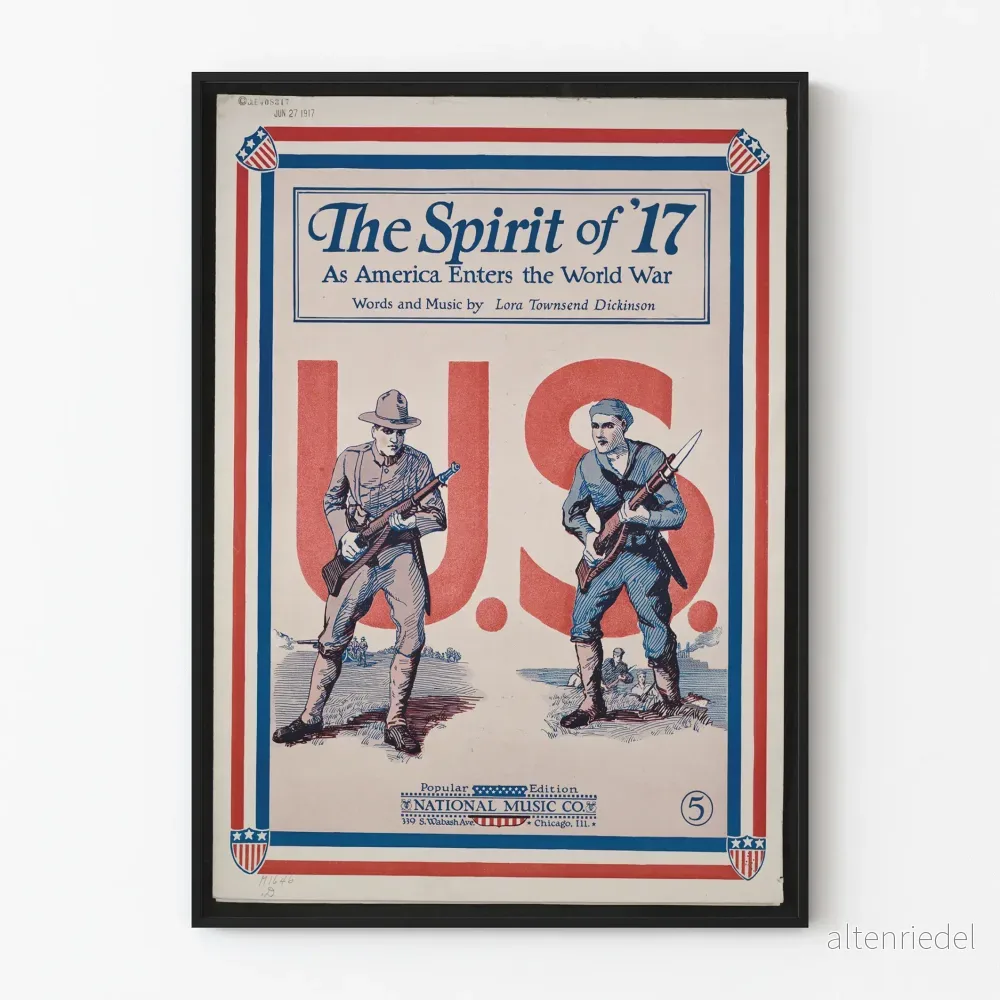 Vintage amerikanska arménens affisch från 1917, väggdekoration Vintage amerikanska arménens affisch från 1917, väggdekoration