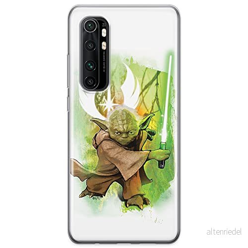 ERT GROUP mobiltelefonfodral för Xiaomi MI NOTE 10 Lite originalt och officiellt licensierat Star Wars mönster Yoda 005 optimalt anpassad till formen på mobiltelefonen, fodral tillverkad av TPU plast 5904805590603