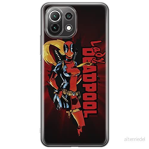 ERT GROUP mobiltelefonfodral för Xiaomi 11 LITE 4G/5G originalt och officiellt licensierat Marvel mönster Deadpool 009, fodral tillverkad av TPU plast 5903932728163