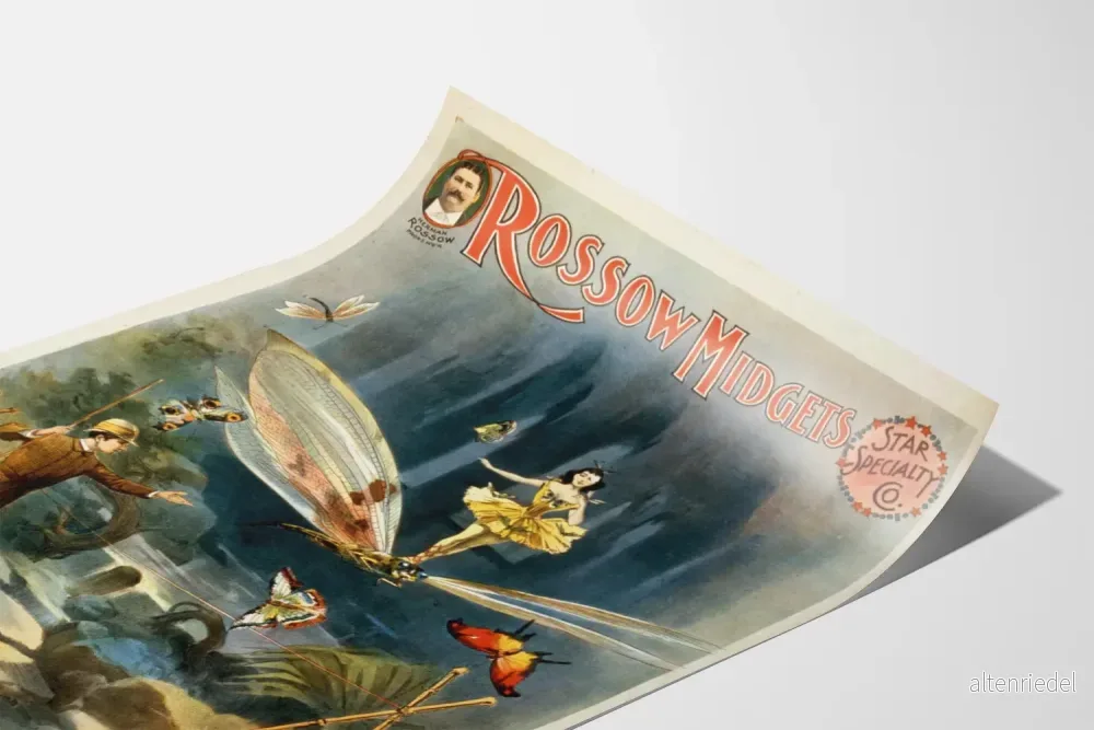 Vintageaffisch Rossow Midgets konstnärlig väggdekoration - Bild 3