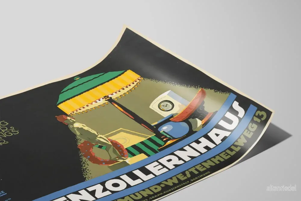 Vintageposter för specialutställning om belysning Hohenzollernhaus Dortmund - Bild 2