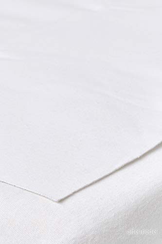 Meyco Baby Molton bäddmadrass för juniorsäng (madrasskydd av 100% bomull med PU mellanlager, mjuk & bekväm, vattentät andas, storlek: 75 x 100 cm), Vit 4054703790986